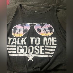 TALK TO ME GOOSE TANK TOP